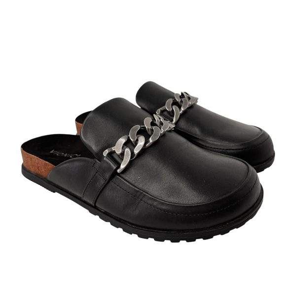 Vionic Georgie Mule Black Leather Womens Comfort Shoe Size 8.5 Arch Support NEW! - Picture 2 of 13